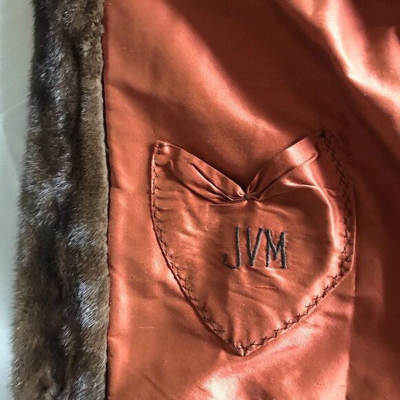Bryan Mawr Full Length Mink Coat Brown Orange Silk Lining In Excellent Condition - Picture 9 of 9